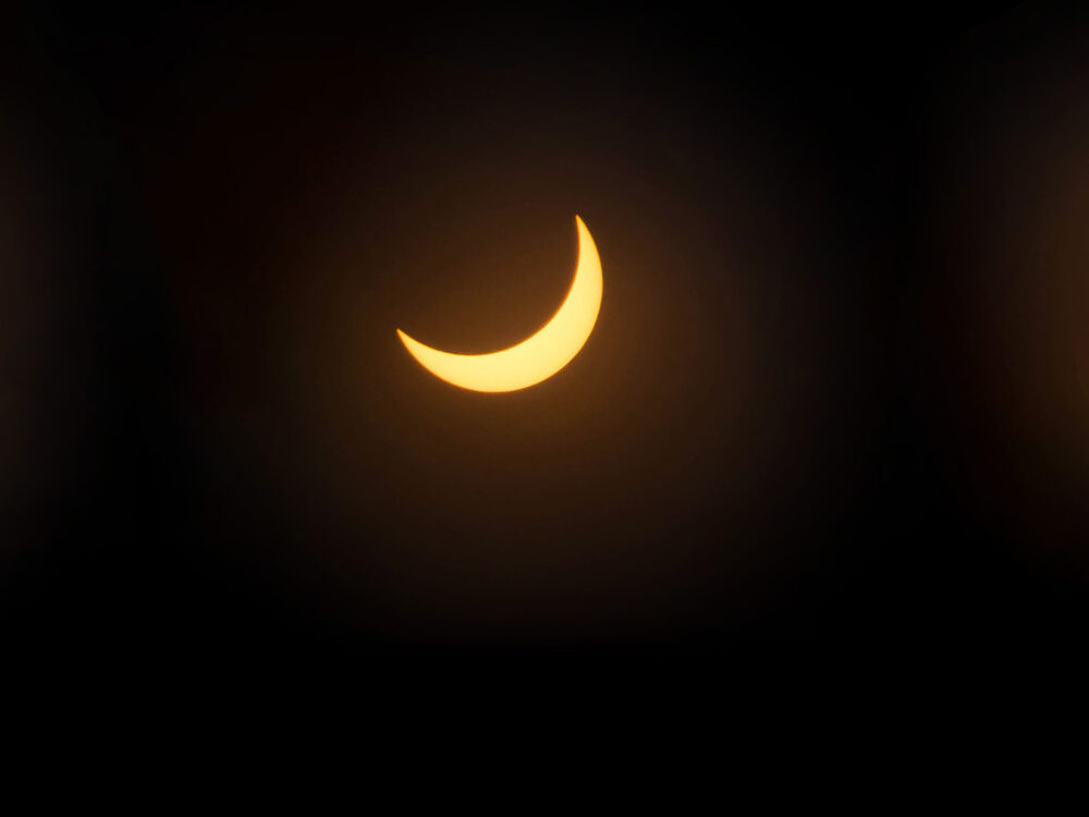 The phases of the partial solar eclipse