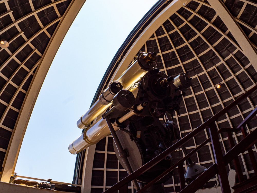 The Zeiss telescope during the day at Griffith Observatory.