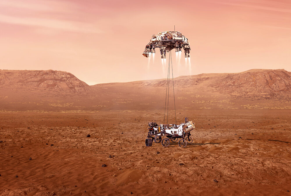 Mars 2020 Perseverance Sky Crane