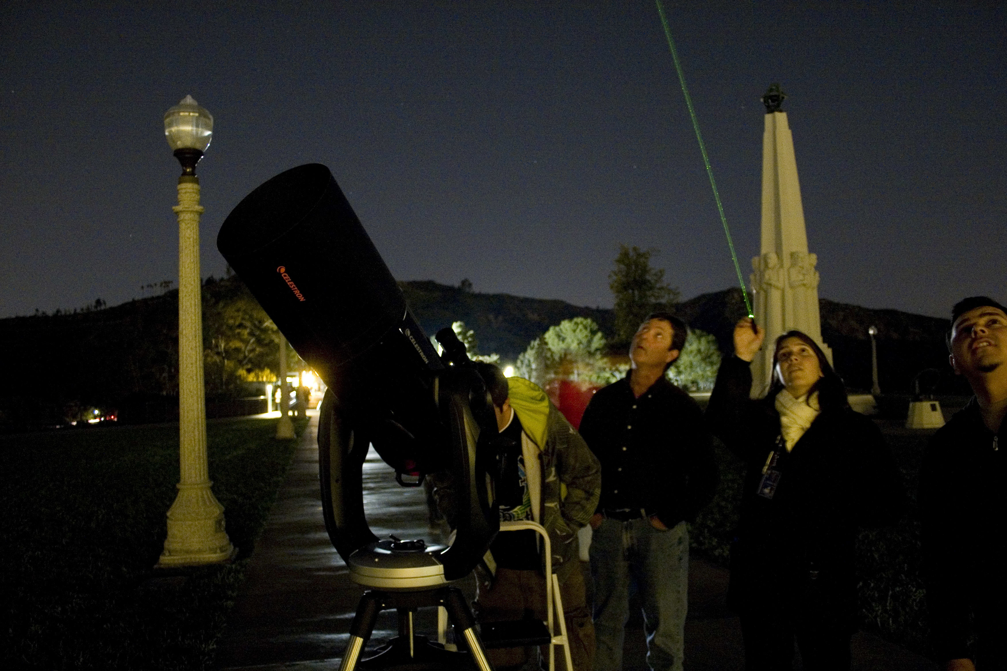 Star Gazers with Telescope